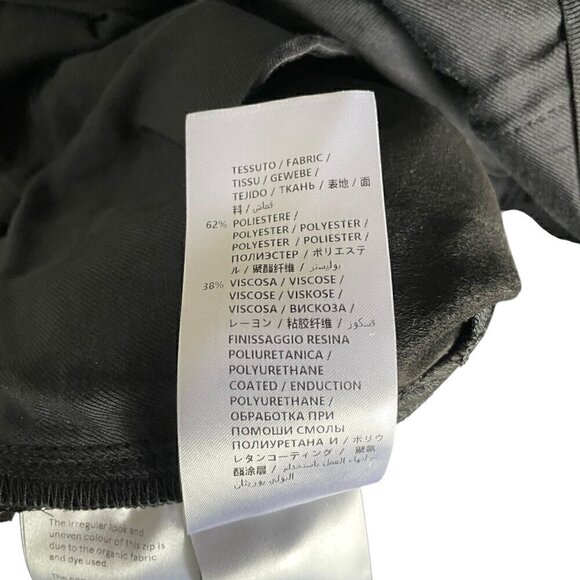 Stella McCartney Hailey Vegan Leather Pants Black EU 44 Wide Leg Designer - Picture 8 of 10